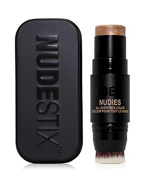 Nudestix Nudies Glow All Over Face Highlight Colour 8g (various Shades) In Bubbly Bebe - Neutral Champagne Gold