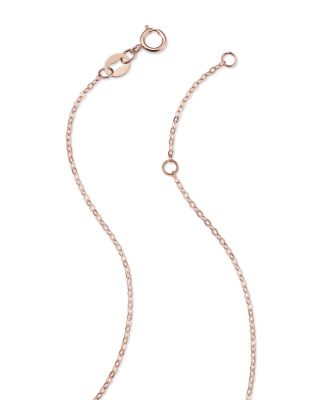 Diamond Double O Pendant Necklace in 14K Rose Gold, 0.25 tcw - 150th Anniversary Exclusive