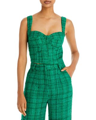 AQUA - Tweed Bustier Top - 100% Exclusive