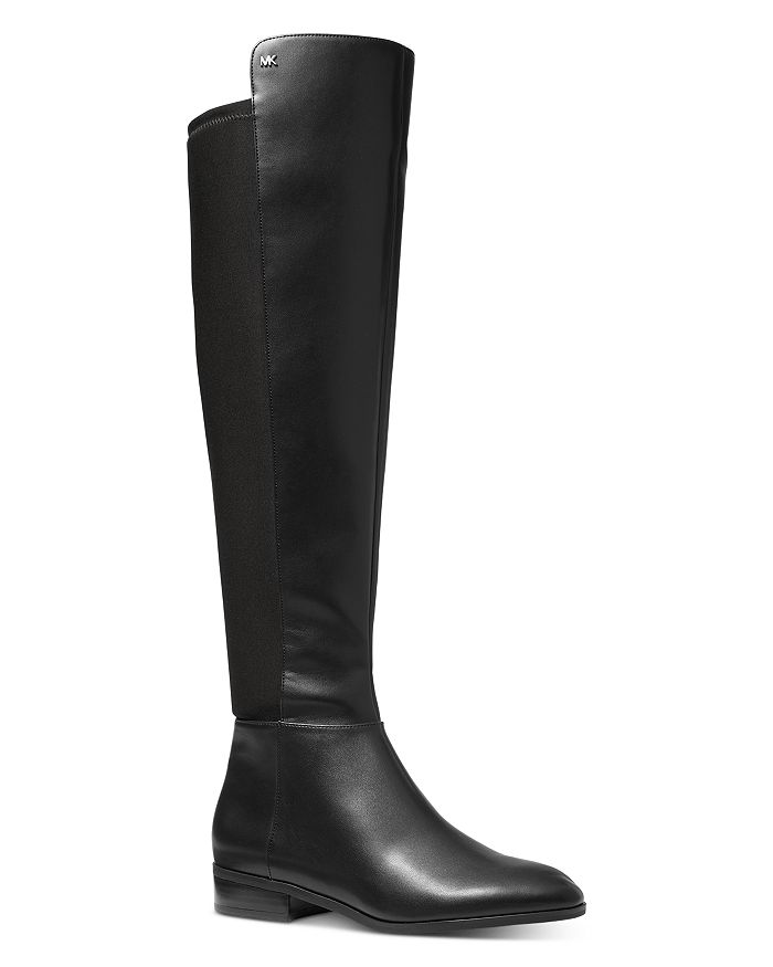 Michael Kors Women Mid Rain Boots MK Logo Black Size 10