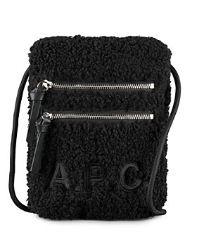 A.P.C. - Frost Sherpa Neck Pouch Mini Crossbody Bag