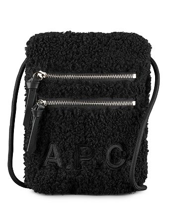 A.P.C. - Frost Sherpa Neck Pouch Mini Crossbody Bag