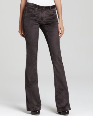 Jeans évasé Theory Sineli Bristle Bleach Wash - Velours Côtelé Stretch, Tailles 00 à 8, Neuf Avec étiquettes