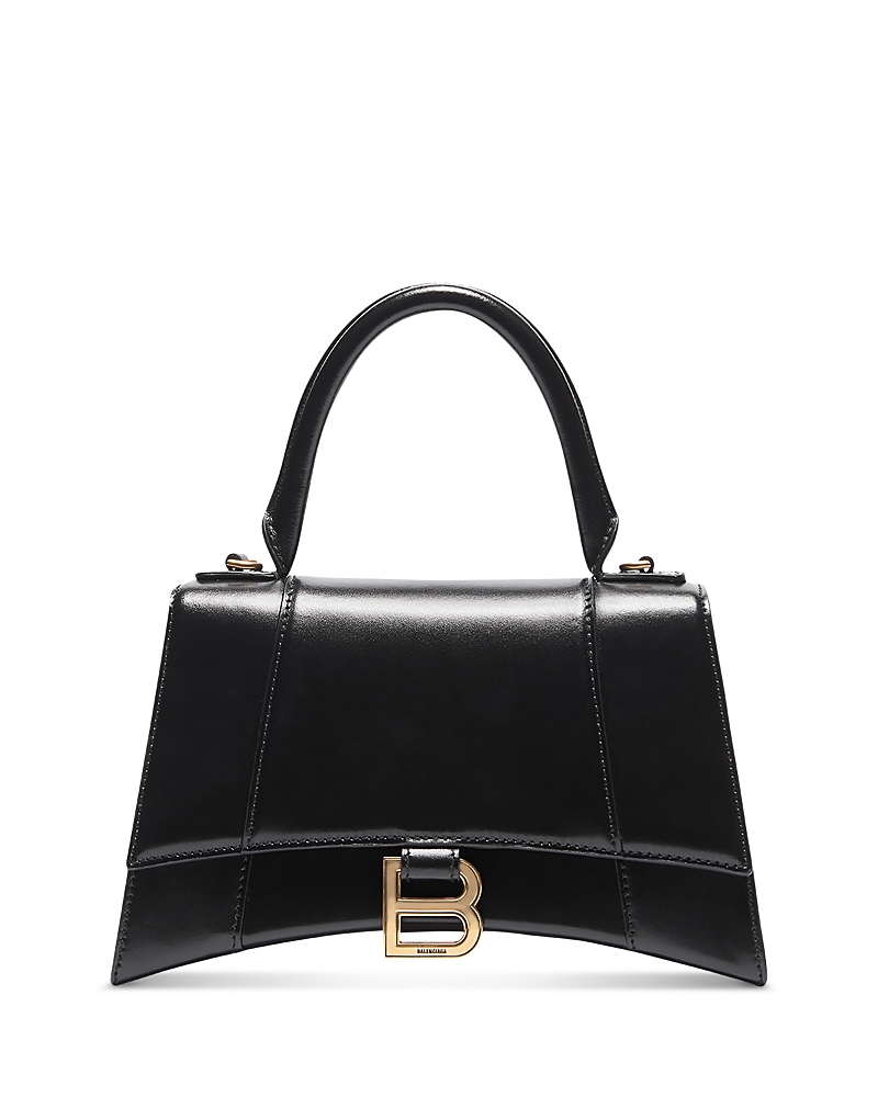 Balenciaga Hourglass Handbag Crocodile Embossed