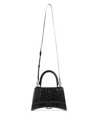 Hourglass XS Handbag Crocodile Embossed