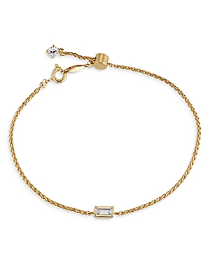 Nadri Entwine Baguette Cubic Zirconia Bracelet In Gold