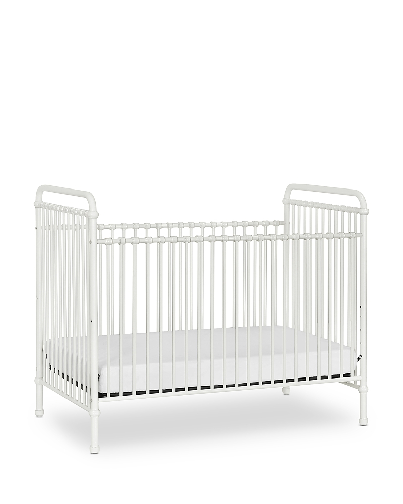 Namesake Abigail 3-in-1 Convertible Crib In Vintage Gold Tone In Washed White