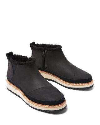 Toms fleece lined shops booties