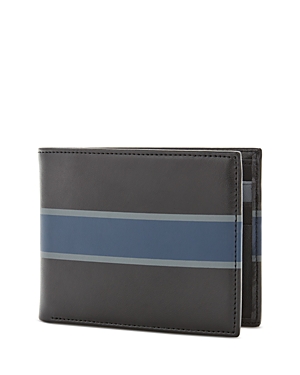 The Men's Store At Bloomingdale's Striped Bifold Wallet In Black