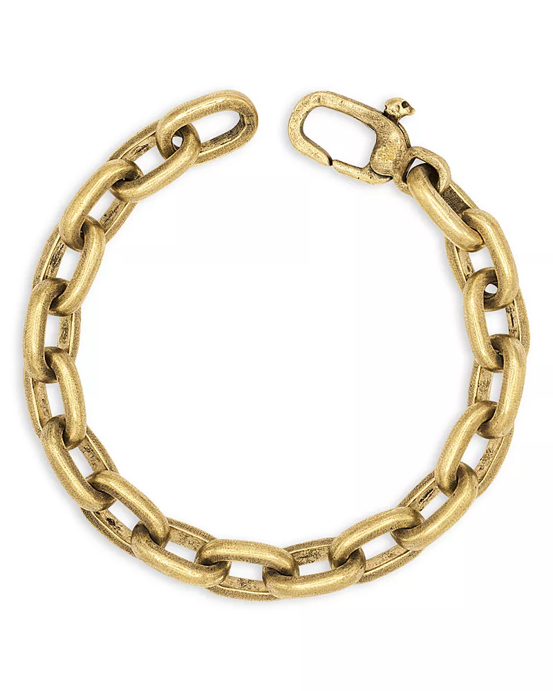 John Varvatos Men's Brass Link Chain Bracelet