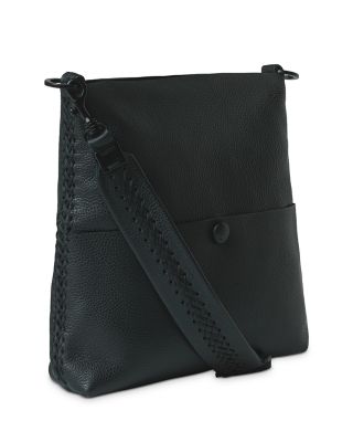 Iconic Slim Messenger Leather Crossbody Bag