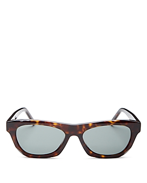Givenchy Square Sunglasses, 55mm In Havana/green Solid
