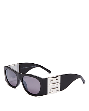 Givenchy Women's Square Sunglasses, 56mm In Black/gray Mirror