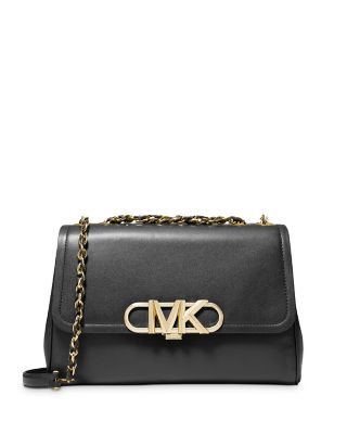 Michael Kors Parker Monogram Shoulder Bag - Black for Women