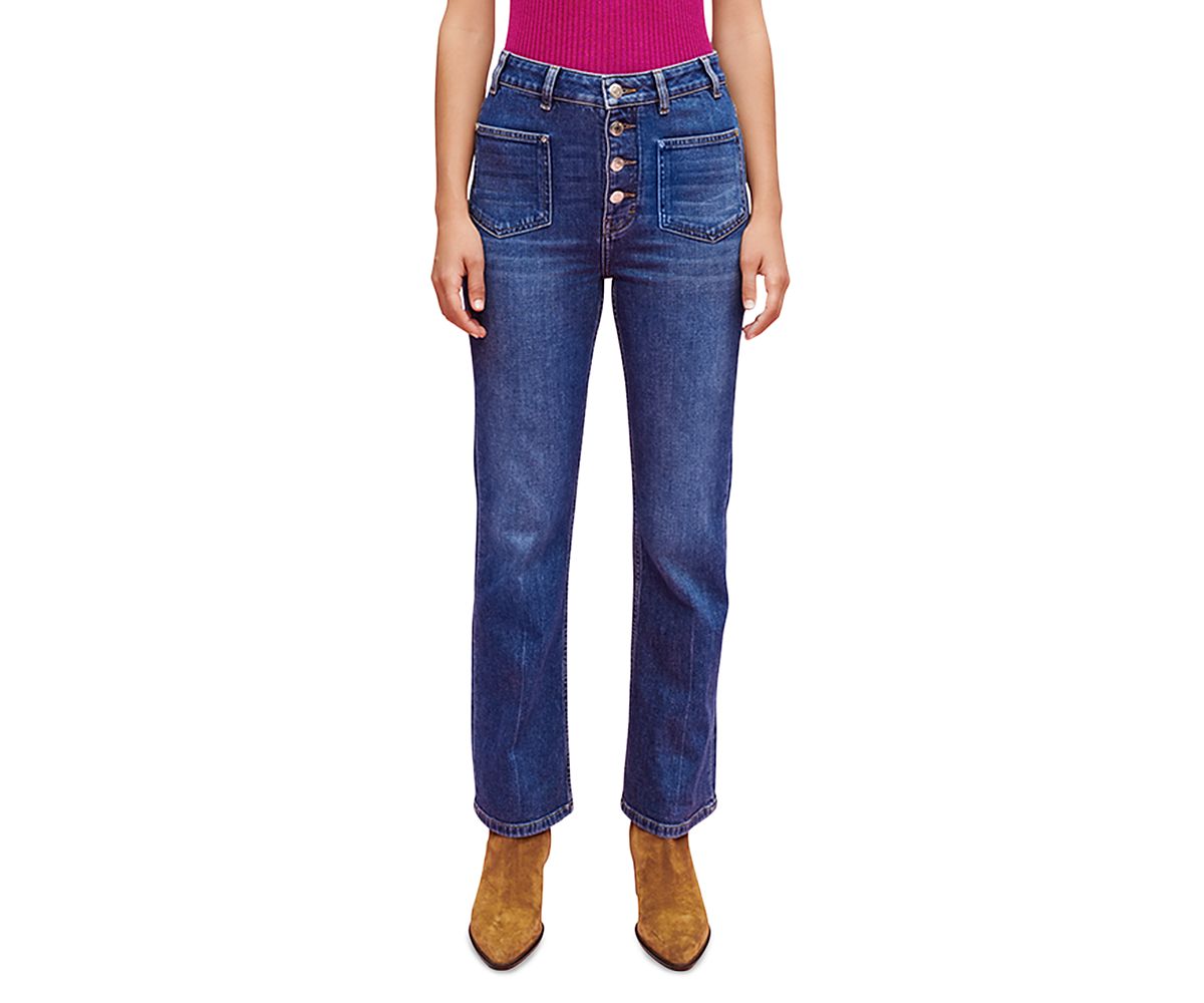 Maje Passiony High Rise Straight Jeans