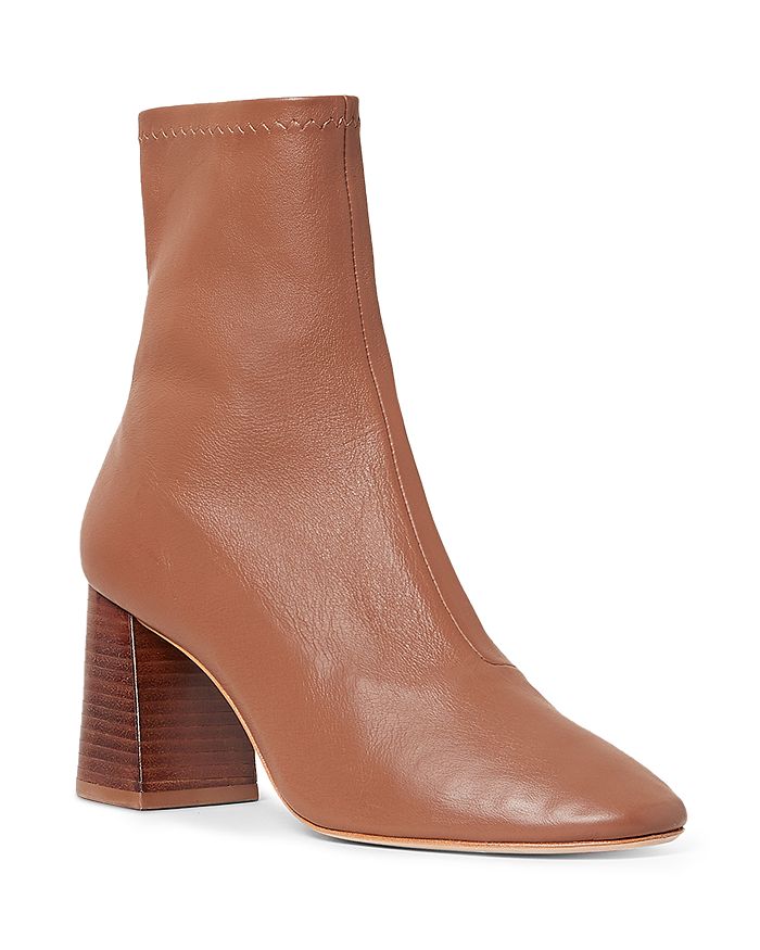 Loeffler Randall Woman's Elise Square Toe Block Heel Booties