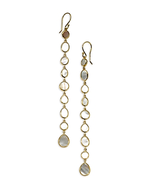 IPPOLITA 18K YELLOW GOLD ROCK CANDY SMALL POLISHED LINEAR EARRINGS