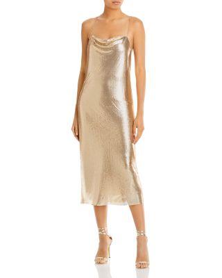 Alice and Olivia Harmony Chainmail Midi Slip Dress | Bloomingdale's Women