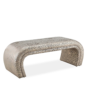 Shop Tov Furniture Kenya Gilded Leopard Pattern Bench In Gold