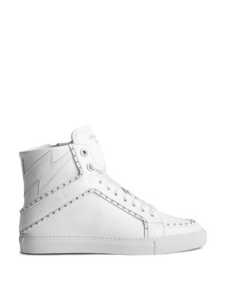 Women's ZV1747 High Flash Studded Trim High Top Sneakers