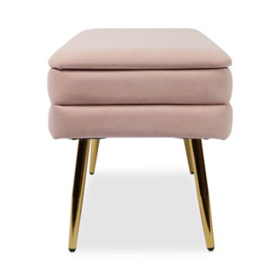 Ziva Velvet Storage Bench