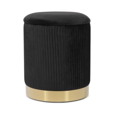 Zoe Round Storage Ottoman