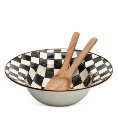 Courtly Check&amp;reg; Enamel Salad Serving Set