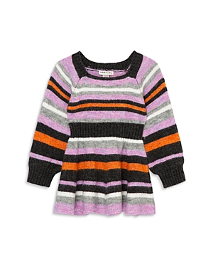 HABITUAL GIRLS' FIT N FLARE STRIPED SWEATER DRESS - BABY