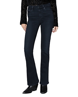 Paige Laurel Canyon High Rise Flare Jeans in Black Willow