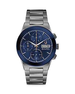 Bulova Modern Chronograph, 41mm In Blue/gray