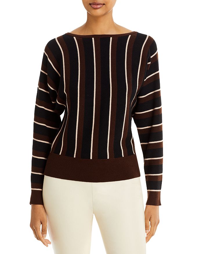 T Tahari Mixed Stripe Dolman Sleeve Sweater | Bloomingdale's