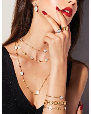 18K Yellow Gold Engraved Lunaria Small Band Ring