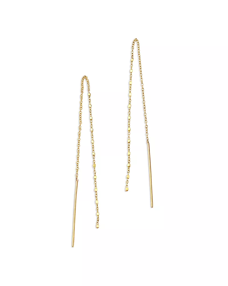 Zoe Chicco 14K Yellow Gold Simple Gold Threader Earrings