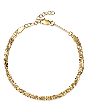 Shop Zoë Chicco 14k Yellow Gold Simple Gold Beaded Bracelet