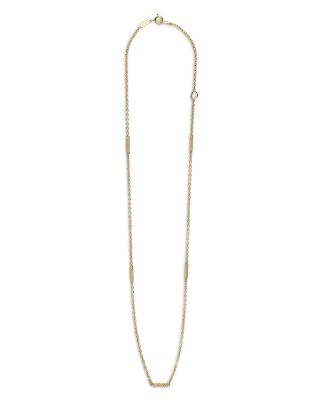 18K Yellow Gold Signature Caviar Bead Link Chain Necklace, 16-18"