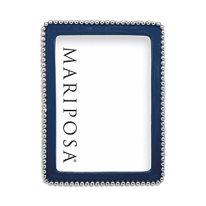 Mariposa Beaded 5 X 7 Frame In Blue