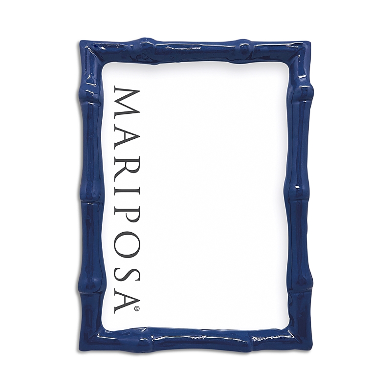 Mariposa Bamboo-look 5 X 7 Frame In Blue