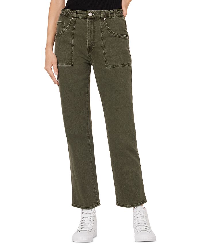 Afdeling meester Natuur Hudson Remi High Rise Ankle Straight Leg Jeans in Rifle Green |  Bloomingdale's