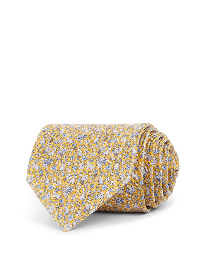 Ferragamo - Rabbit Floral Silk Classic Tie