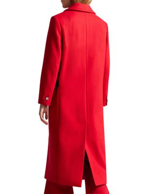 TED BAKER レッドロングコート Ted Baker Frejia Crombie Detachable Strap Coat | Bloomingdale's