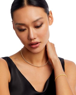 18K Yellow Gold Daisy Diamond Tennis Bracelet - Exclusive