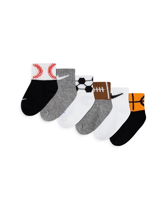 Nike Boys' Swoosh Sports Balls Socks, Set of 6 - Baby | Bloomingdale's