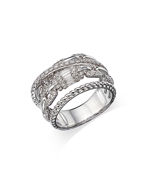 Bloomingdale's Diamond Multi Row Ring in 14K White Gold, 1.10 ct. t.w. - 100% Exclusive
