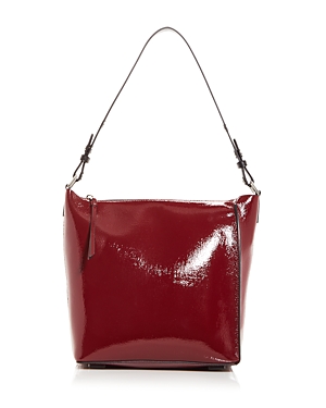 Allsaints Kita Leather Crossbody Bag In Liquid Red