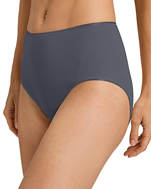 Shop Hanro Cotton Seamless Full Briefs In Pigeon