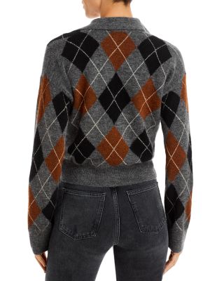 Rails Shae Argyle Cropped Sweater | Bloomingdale's Women