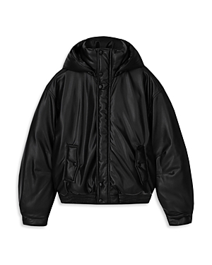 Nanushka Hooded Padded Jacket In Black