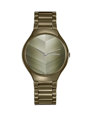 Rado Unisex Swiss True Thinline X Great Gardens Of The World Olive Green High-tech Ceramic Bracelet Watch
