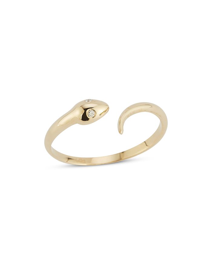 Bloomingdale's - Diamond Snake Ring in 14K Yellow Gold, 0.02 ct. t.w. - 100% Exclusive