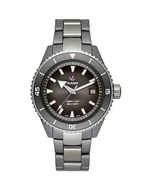 Shop Rado Captain Cook Watch, 43mm In Gray/silver
